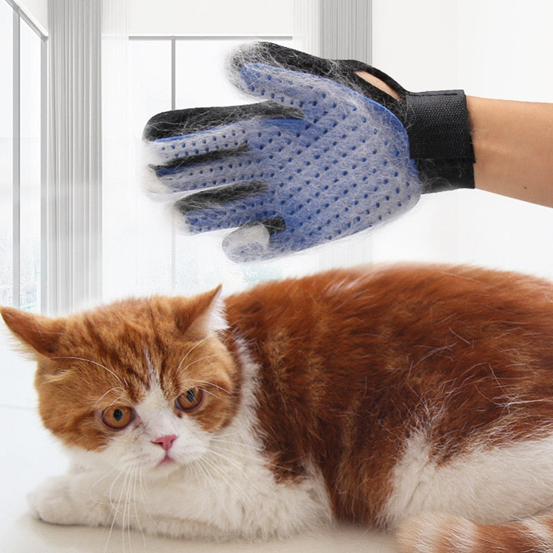Gant de Toilettage Massage Doux pour Chiens et Chats - Adaptable et Confortable