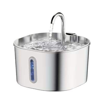 Fontaine à Eau Inox pour Animaux – 2,2 L Silencieuse