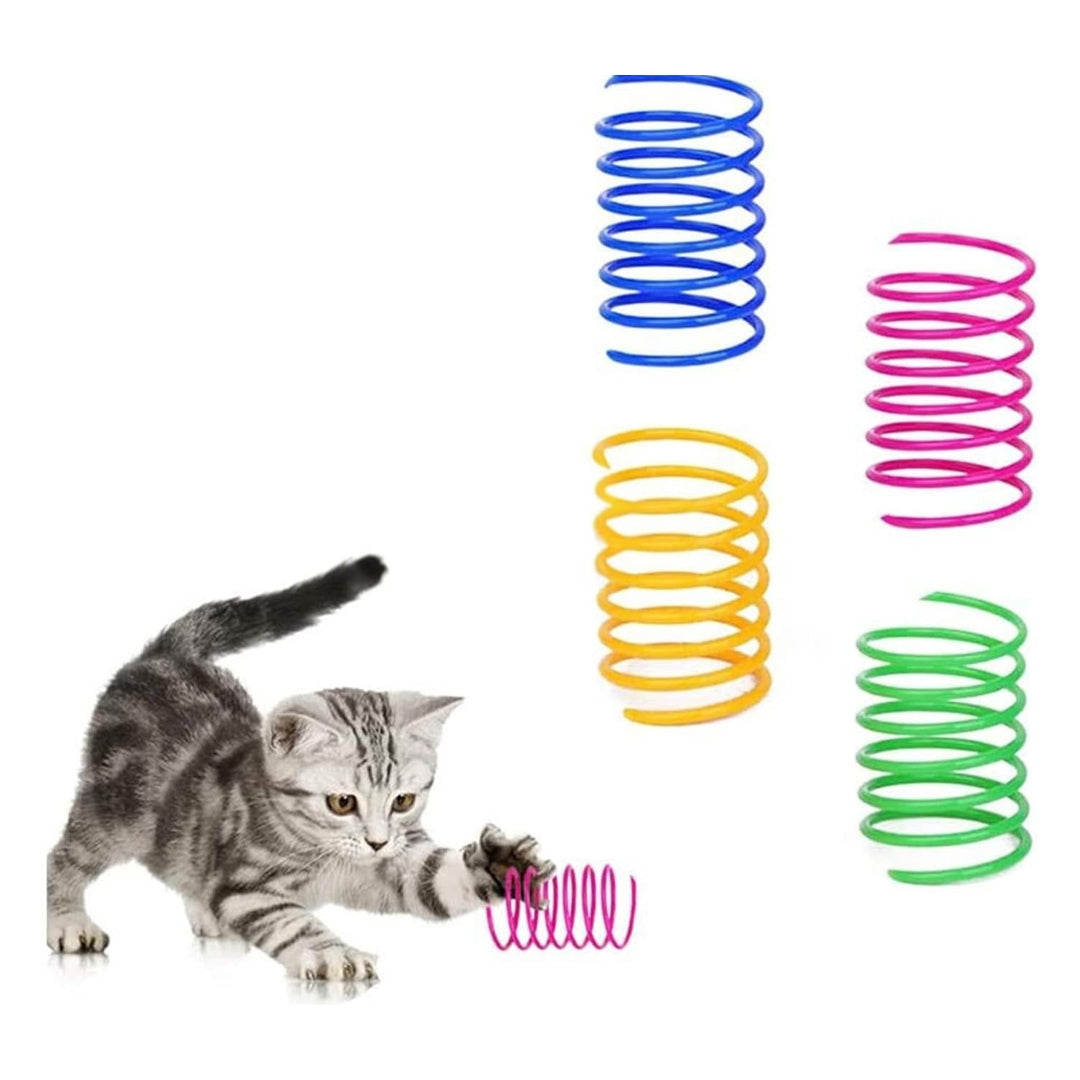 Jouets Ressorts pour Chat – Spirales en Plastique (Pack de 4)