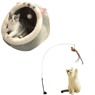 Teaser + Cozy Cat Bed Set