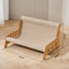 Cat Scratching Bed Sofa – Wooden Frame Lounge with Sisal Surface