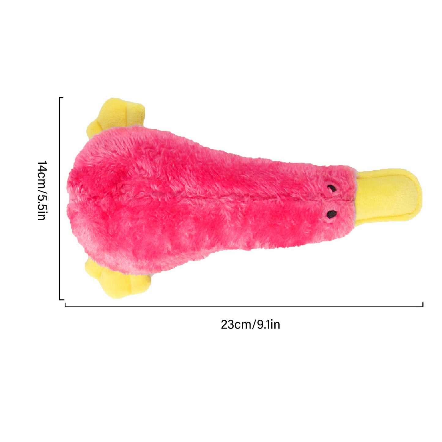 Jouet pour chien en peluche grinçante - Forme de canard